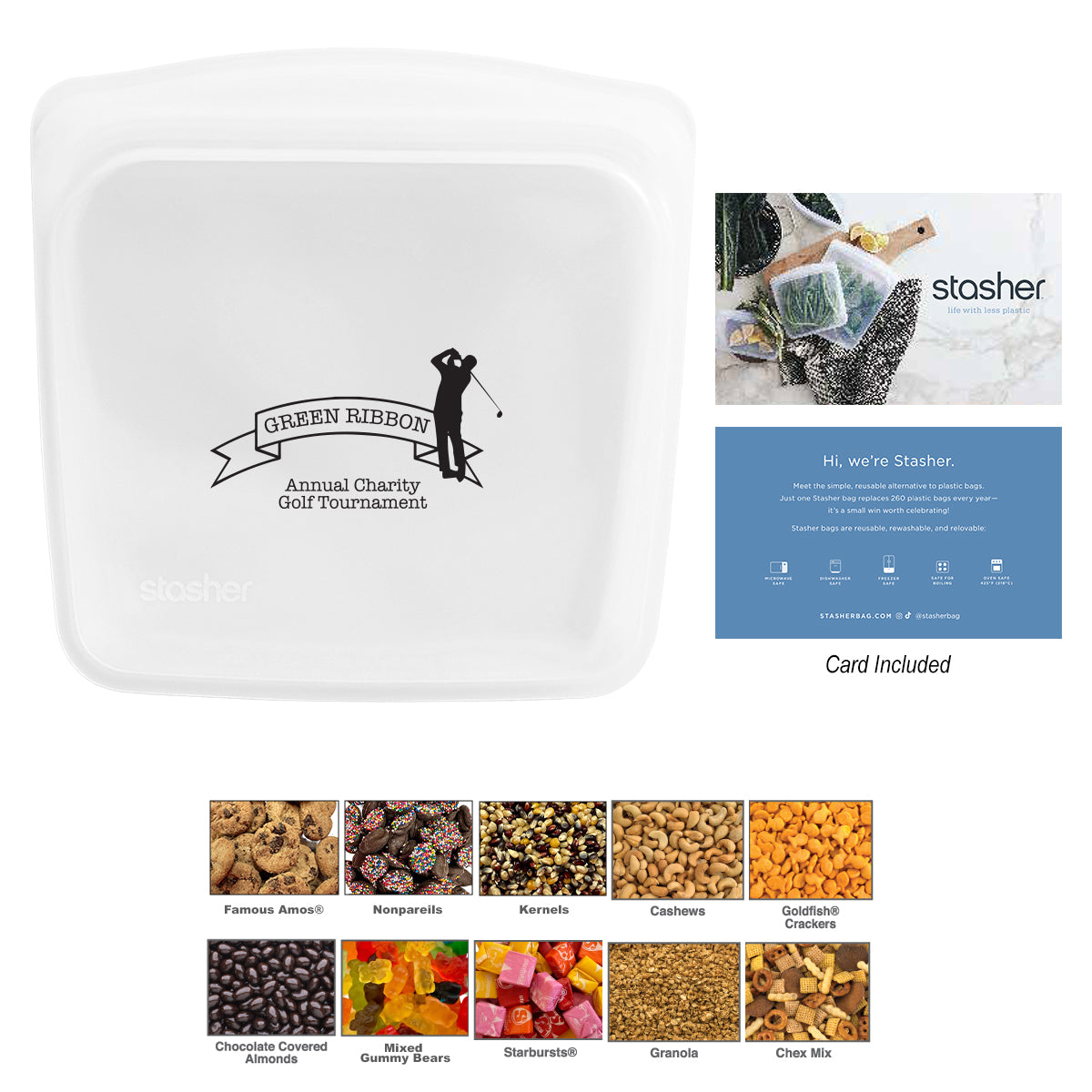 Custom logo Stasher® Sandwich Kit