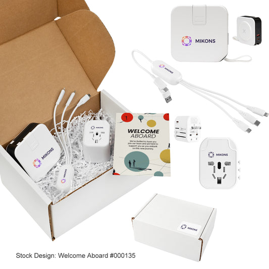 Custom logo Travel Abroad Charging Station Gift Set