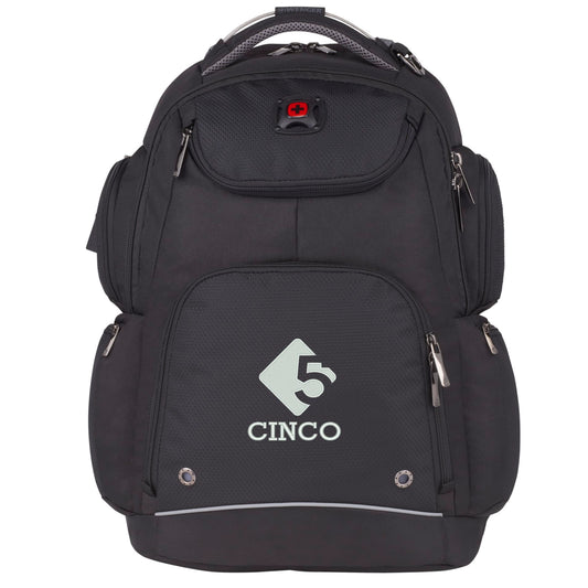 Custom logo Wenger Odyssey TSA Recycled 17" Computer Backpack