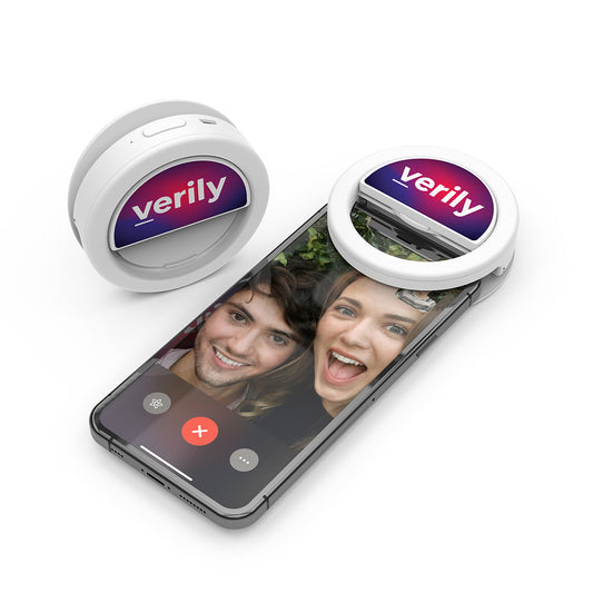 Custom logo Powerstick Aura Clip-On Ring Light & Camera Cover