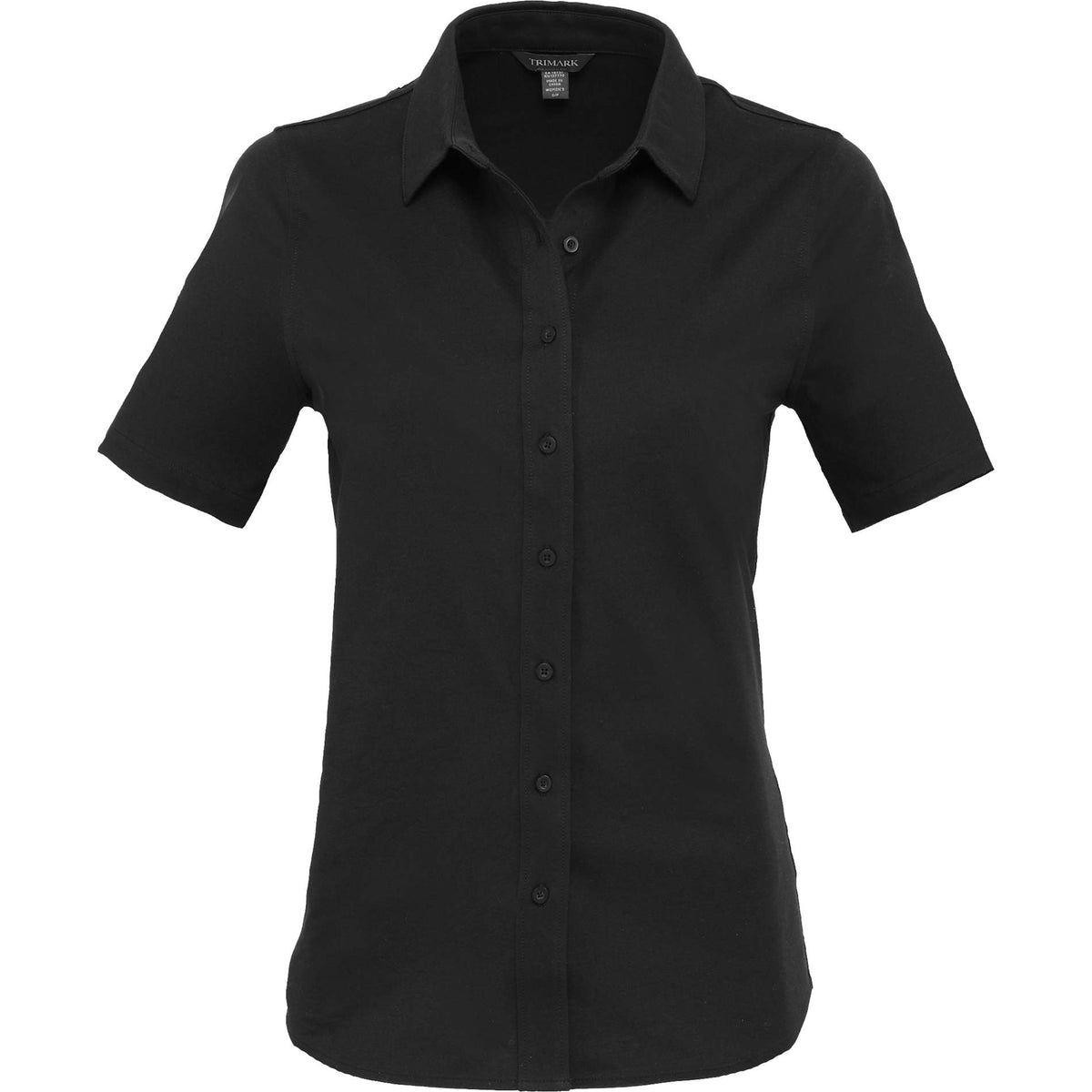 Custom logo TATRA Eco Short Knit Button Up Sleeve Shirt - Women's