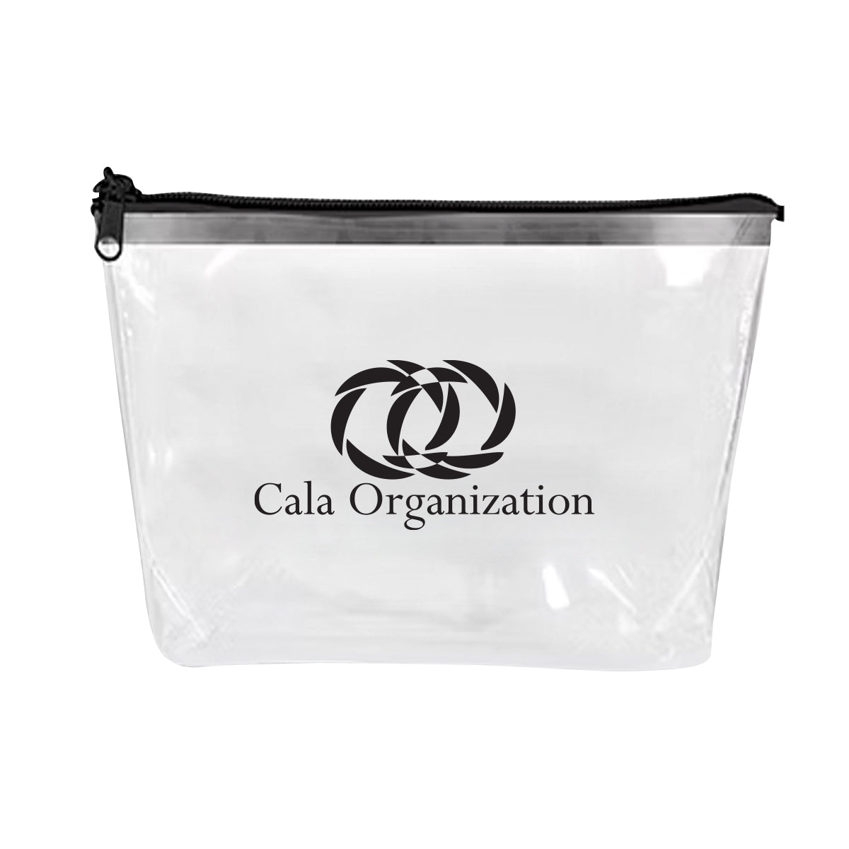 Custom logo Clear Zippered Pouch