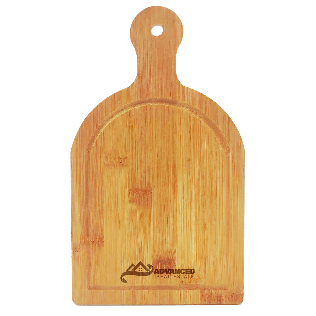 Custom logo Bamboo Handled Cutting Board