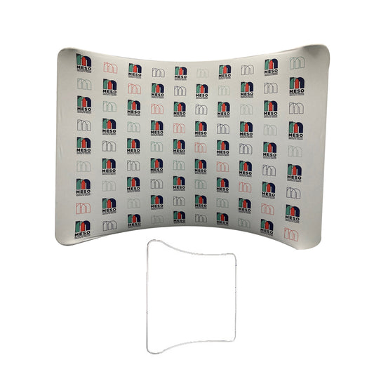 Custom logo 10' Curved Tension Fabric Display