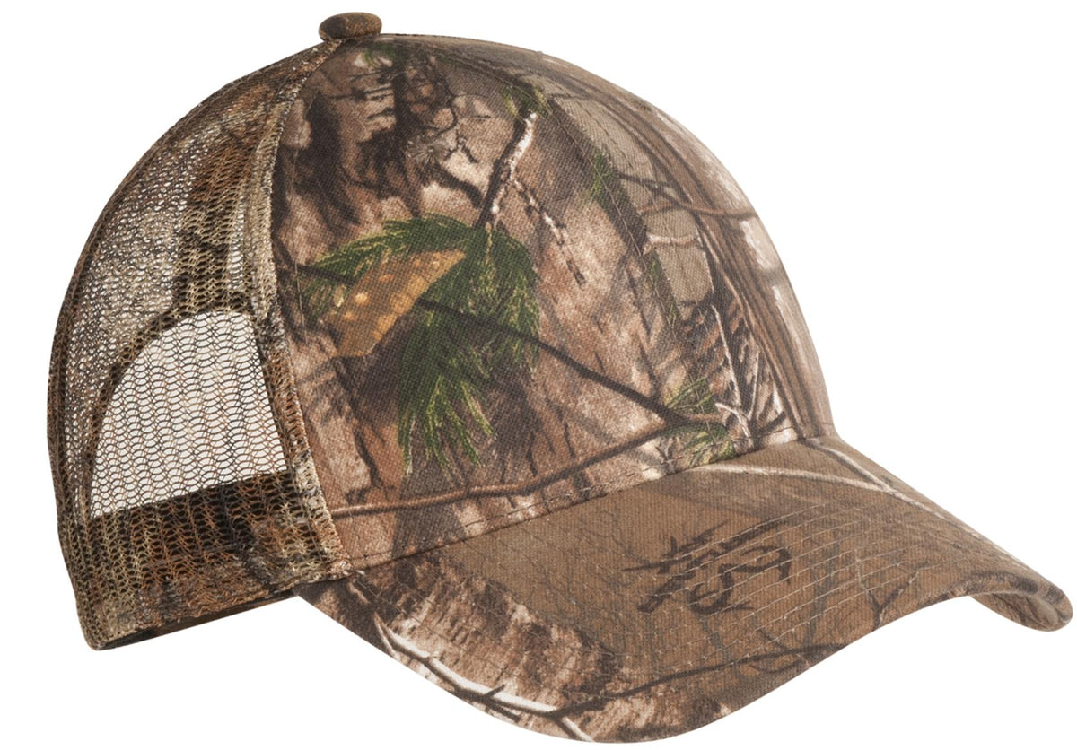 Custom logo Port Authority® Pro Camouflage Series Cap with Mesh Back. C869 in Realtree Xtra