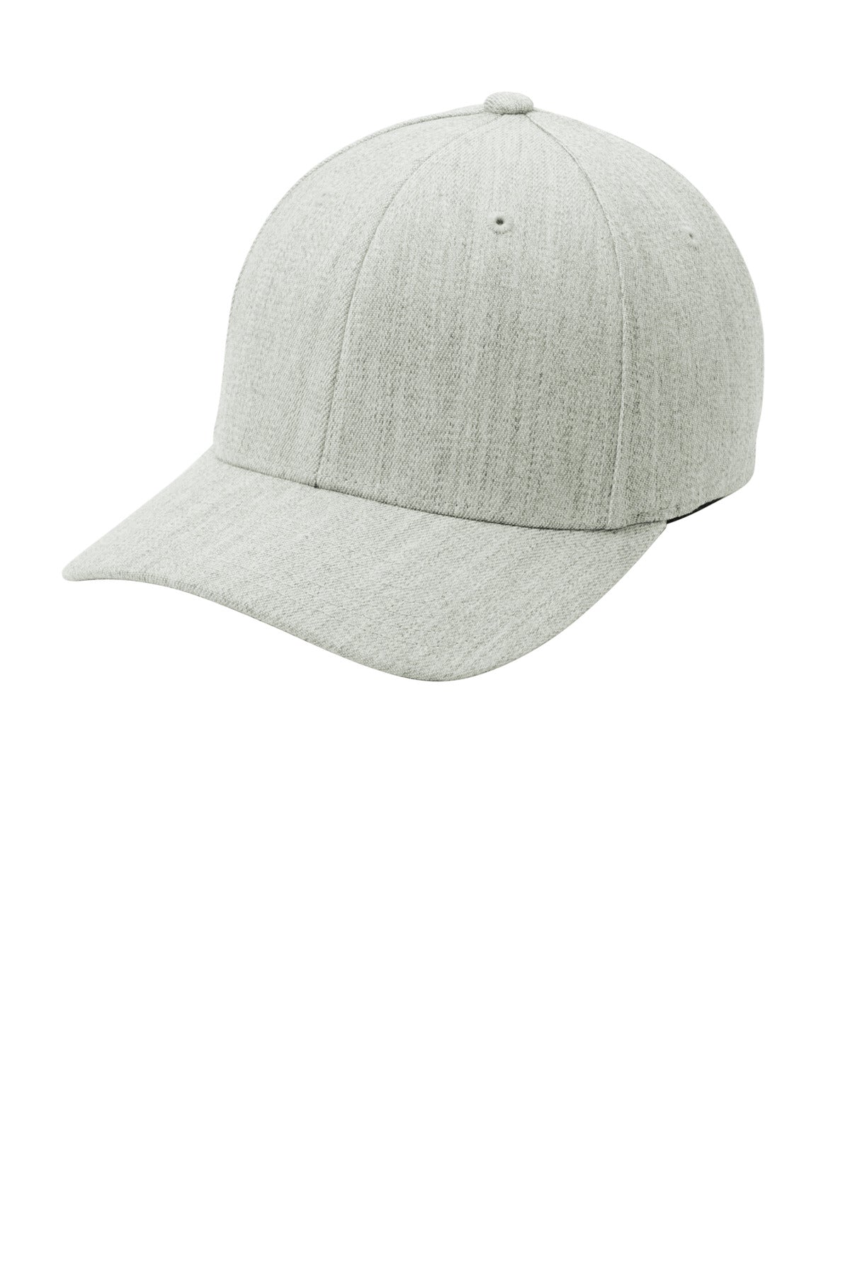 Custom logo Port Authority® Flexfit® Wool Blend Cap. C928 in Light Heather Grey