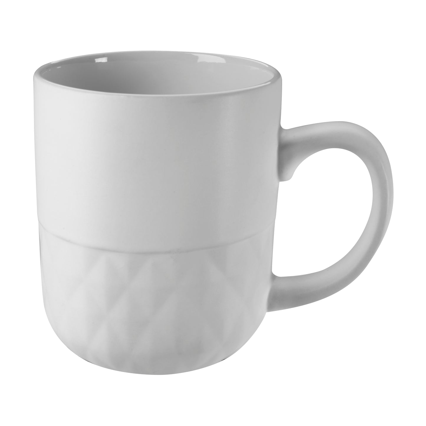 Coffee Mug with Facet Texture - 16 oz.