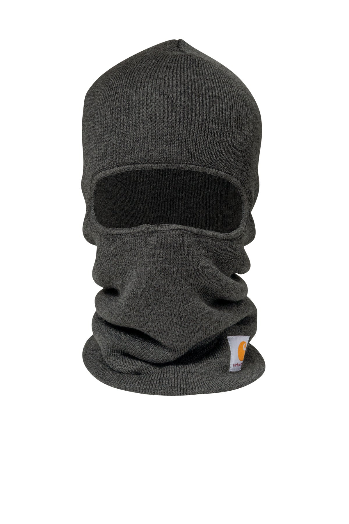 Custom logo Carhartt® Knit Insulated Face Mask CT104485 in Coal Heather