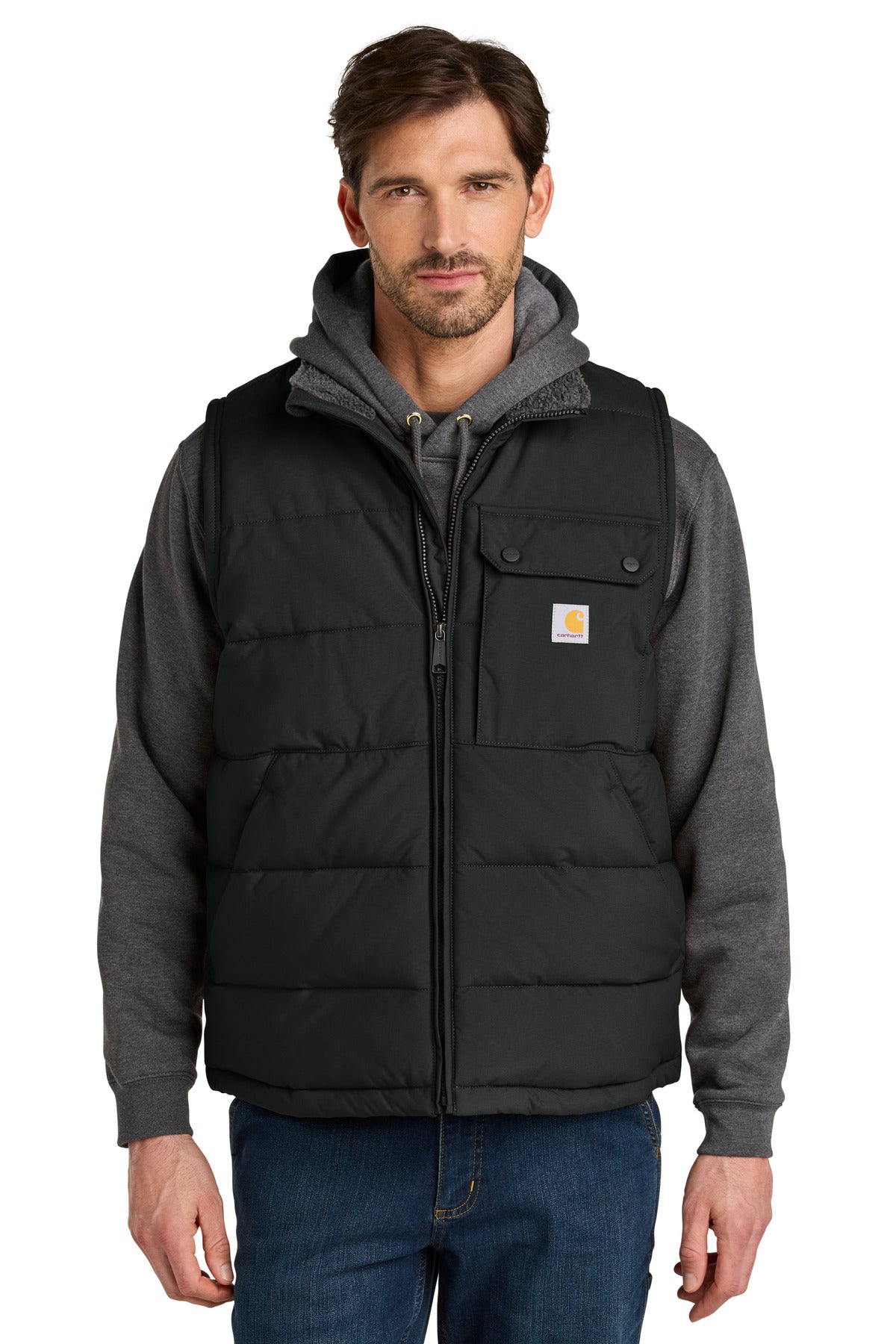 Custom logo Carhartt® Montana Insulated Vest CT105475 in Black