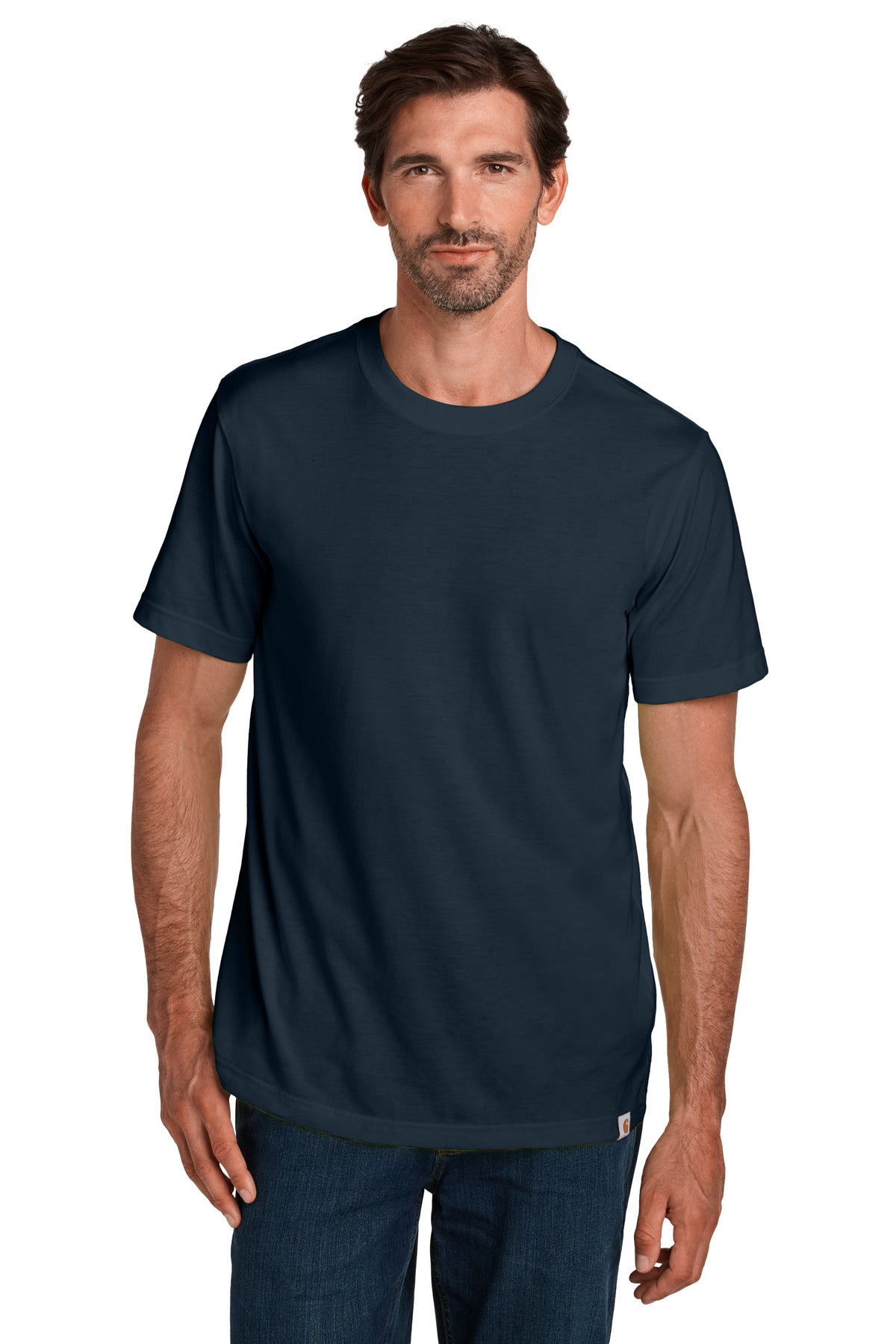 Custom logo Carhartt® Short Sleeve T-Shirt CT106020 in Navy