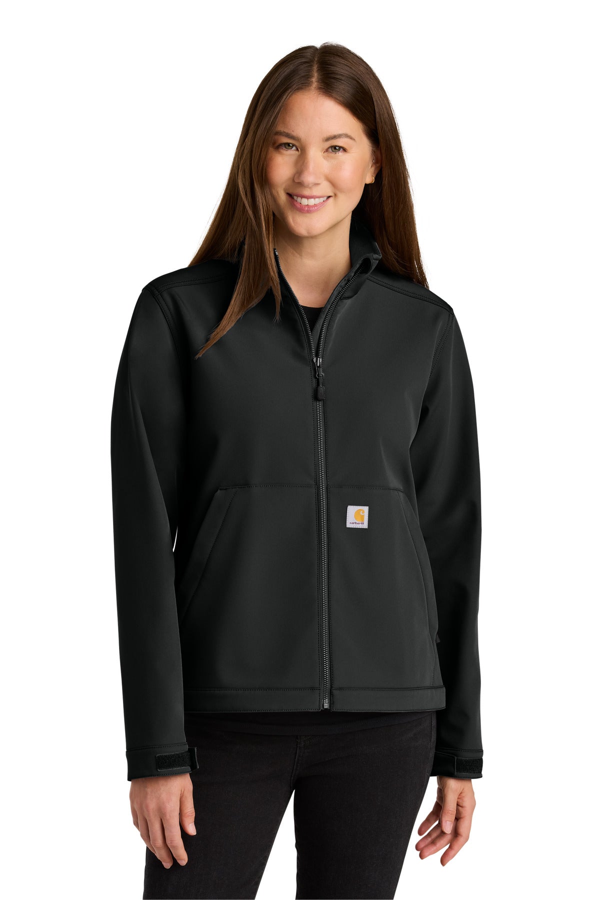 Custom logo Carhartt® Women's Rain Defender® Soft Shell Jacket CT107115 in Black