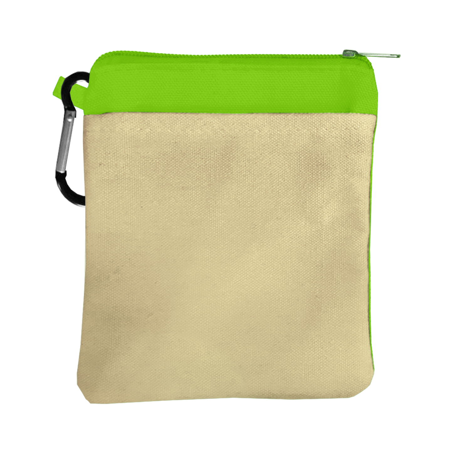 Canvas Zipper Pouch with Carabiner