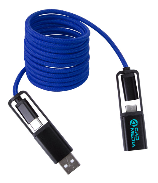 Custom logo All-Over Braided Long Cable Extender