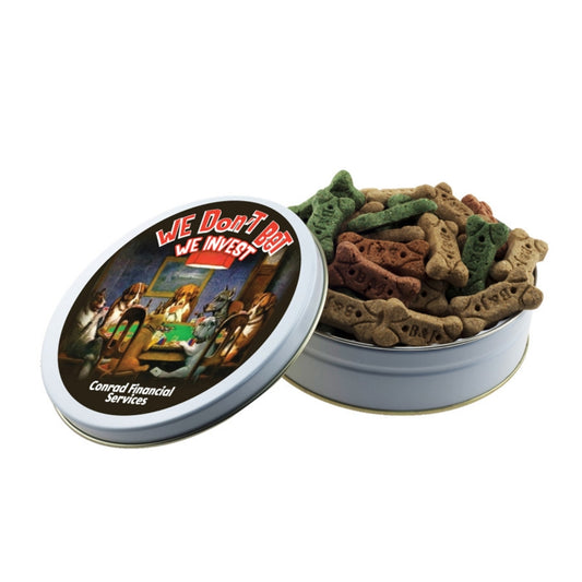 Custom logo Grand Tin with Dog Bones