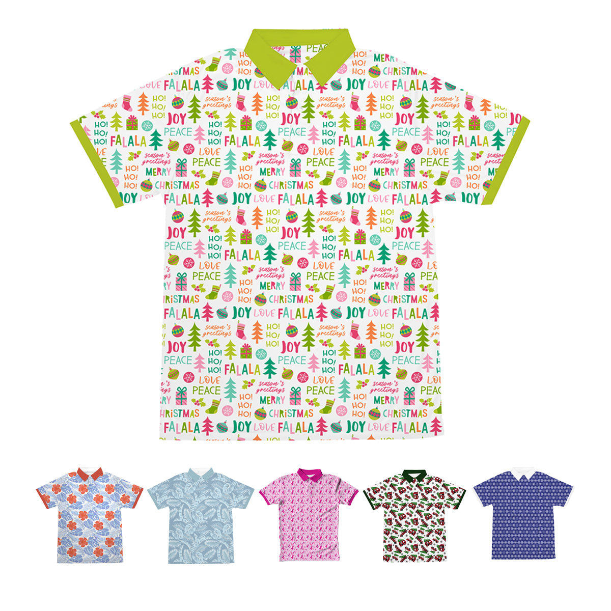 Custom logo UPF 30+ Fully Sublimated Seasonal Polo