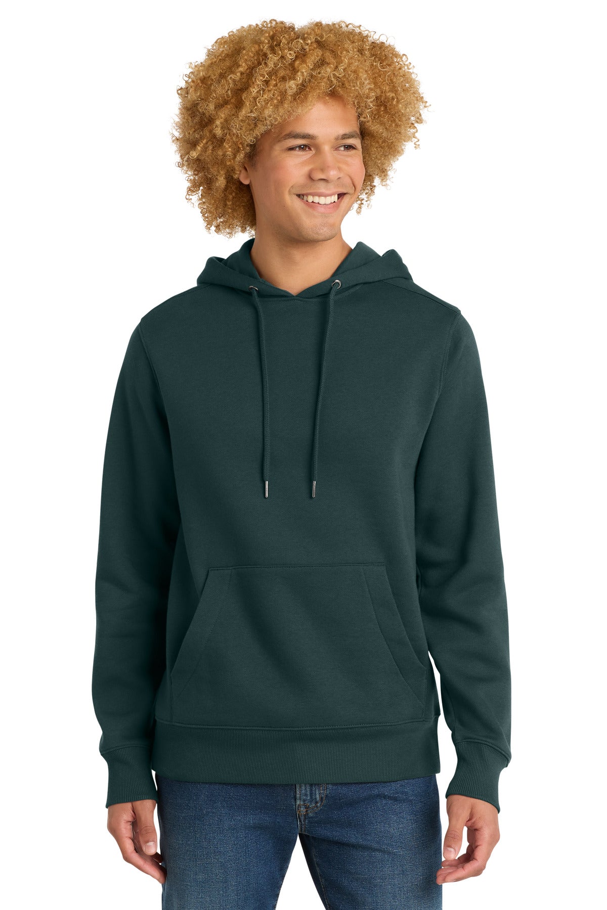 Custom logo District ® Perfect Weight ® Fleece Hoodie DT1101 in Rainforest