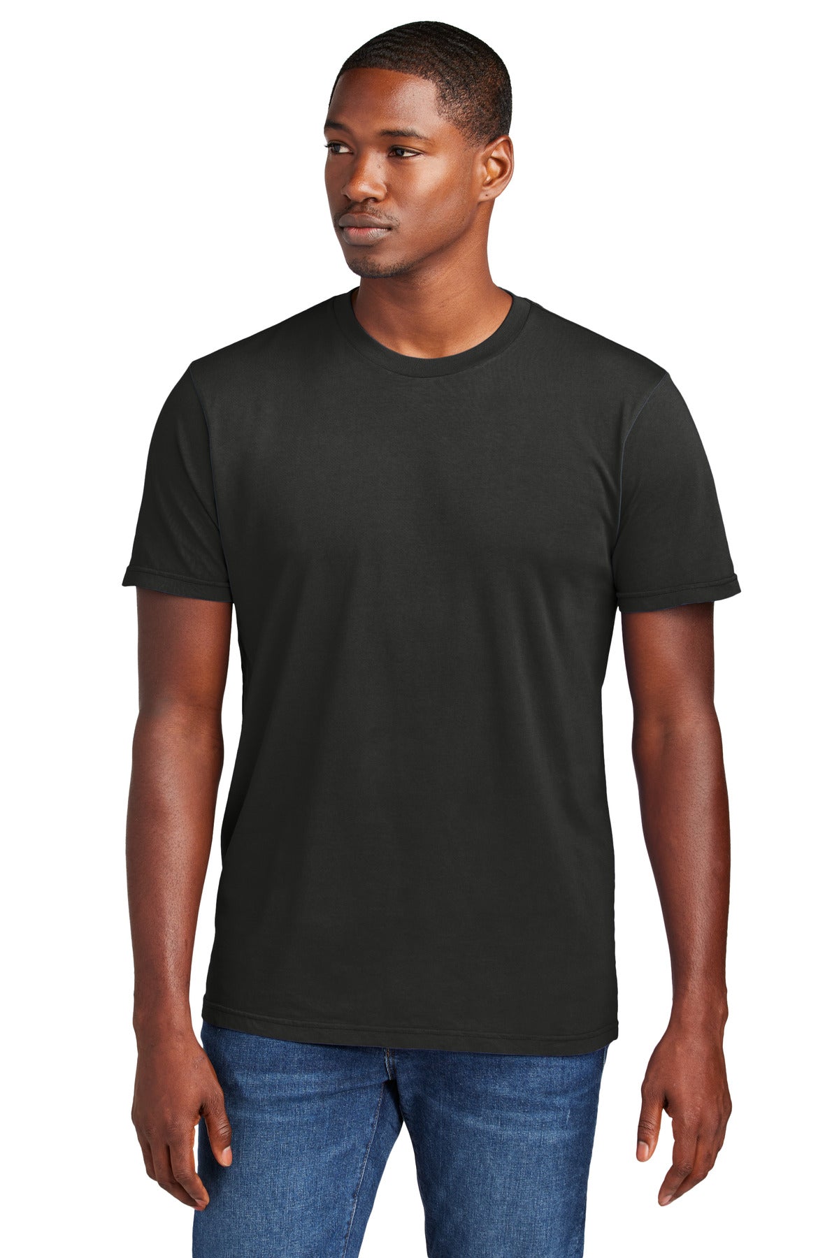 Custom logo District Wash™ Tee DT2101 in Black