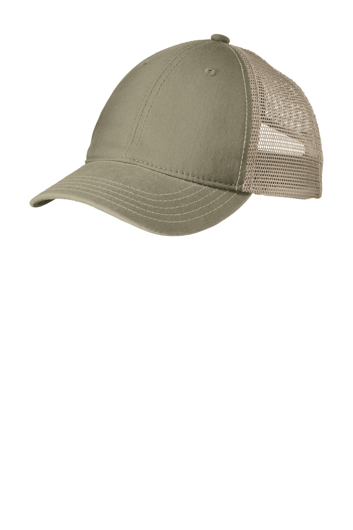Custom logo District® Super Soft Mesh Back Cap. DT630 in Olive/ Khaki