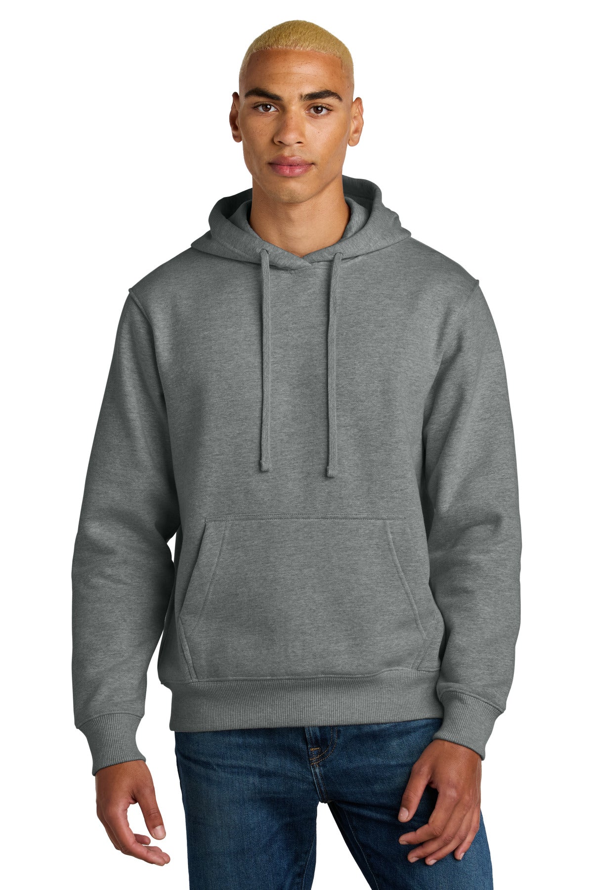 Custom logo District® V.I.T.™ Super Heavyweight Fleece Hoodie DT6600 in Grey Frost