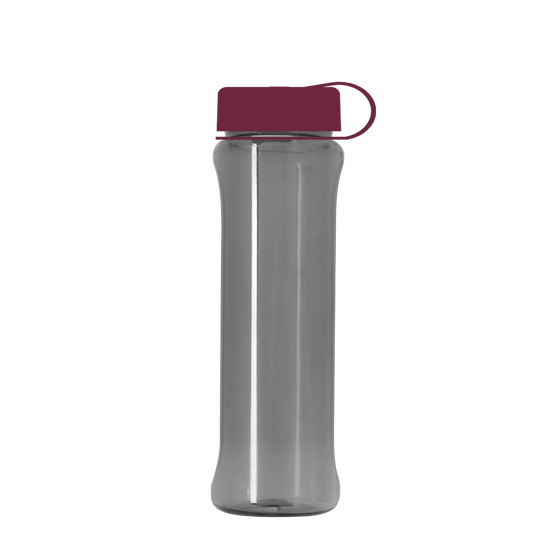 Boss Embossed RPET Bottle with Tethered Lid - 26 oz.