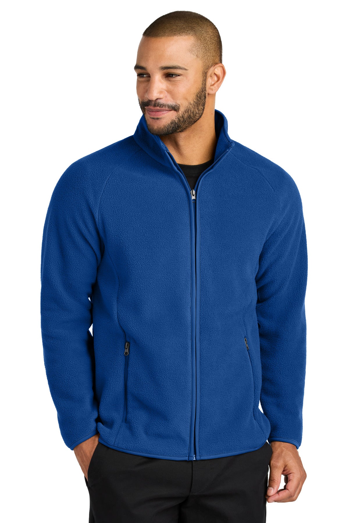 Custom logo Port Authority® C-FREE® Raglan Fleece F700 in True Royal