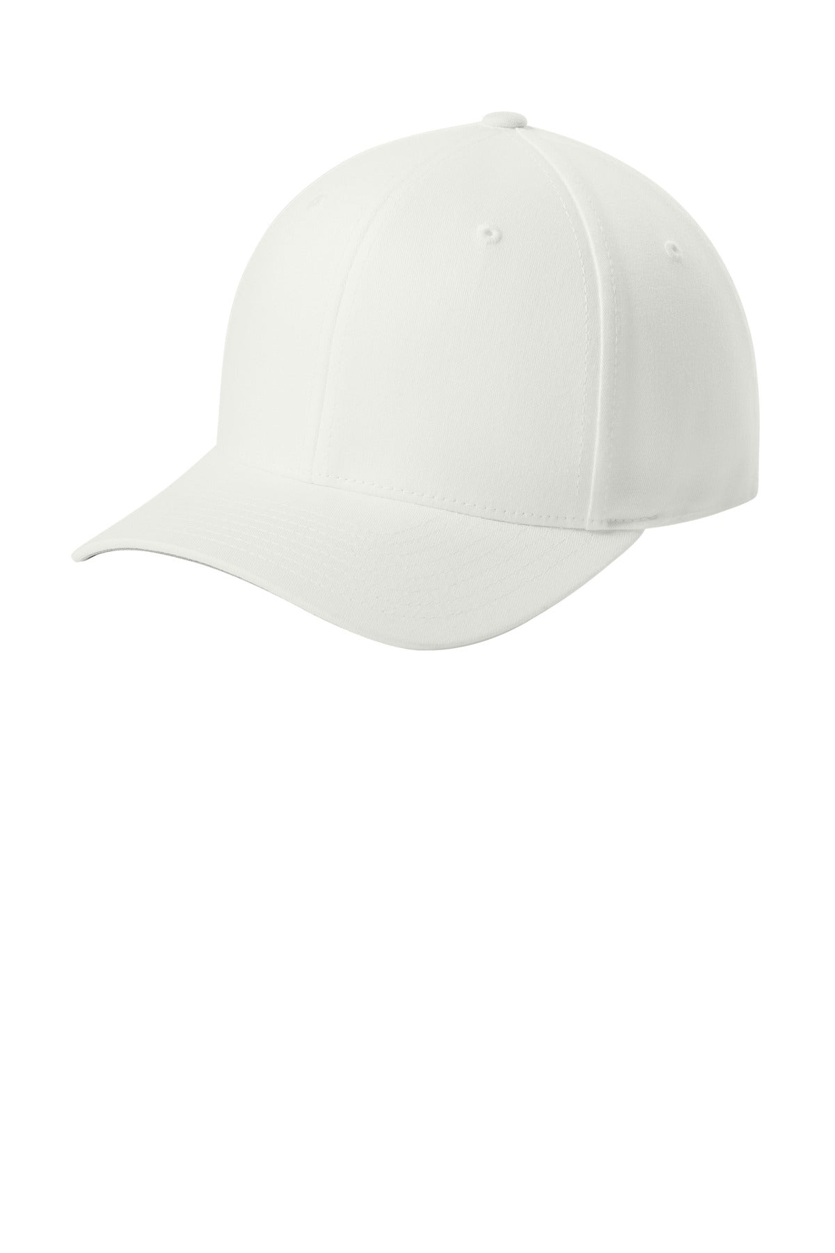 Custom logo Flexfit® V-Flexfit® Cotton Twill Cap FF5001 in White