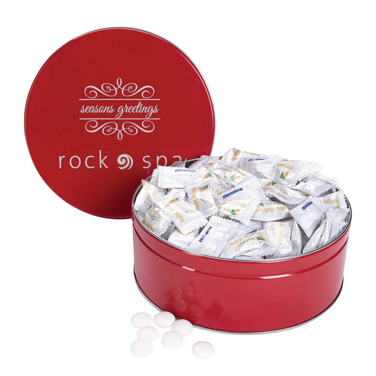 Custom logo The Grand Tin with Individual Mints