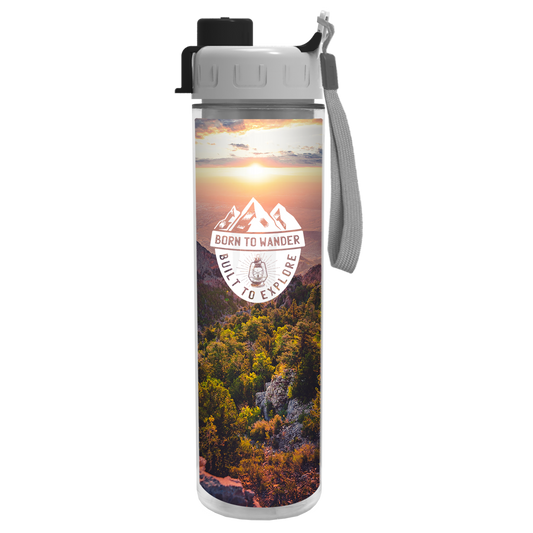 Chiller Insulated Bottle with Quick-Snap Lid and Full-Color Paper Insert - 16 oz.