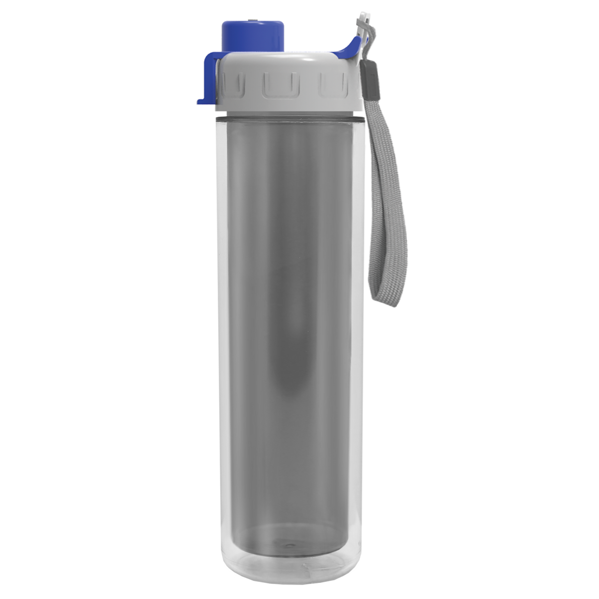 Custom logo Chiller Insulated Bottle with Quick-Snap Lid and Full-Color Paper Insert - 16 oz.