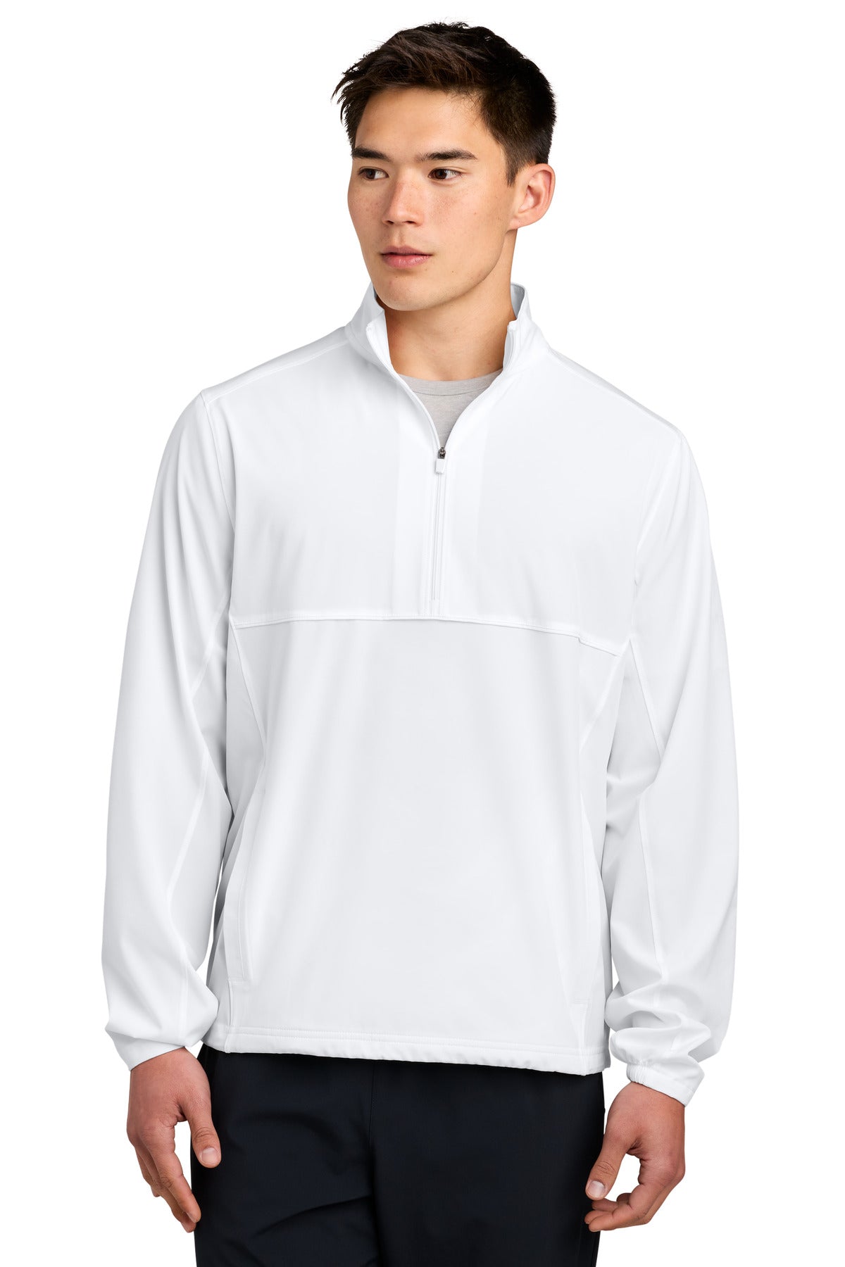 Custom logo Sport-Tek® Repeat 1/2-Zip JST481 in White