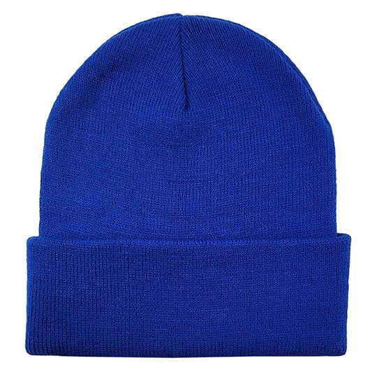 Knit Rolled Cuff Beanie and Text Gloves Combo