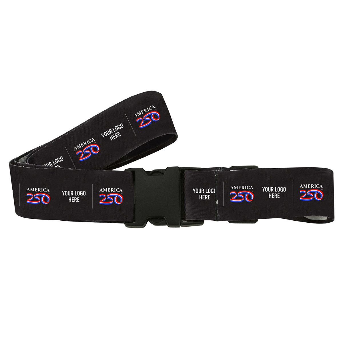 Custom logo America250™ Dye-Sublimated Luggage Strap