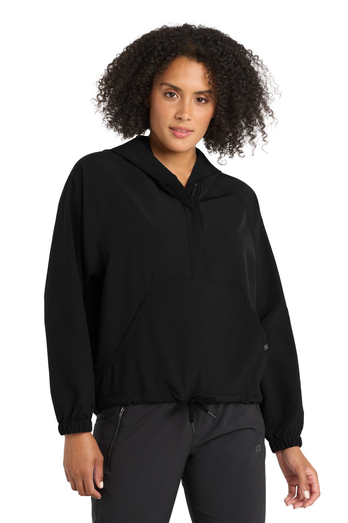 Custom logo OGIO® Women's Connection Anorak LOG706 in Blacktop