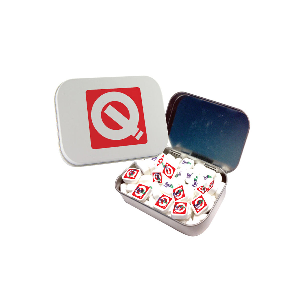 Custom logo Large Tin with Printed Mints