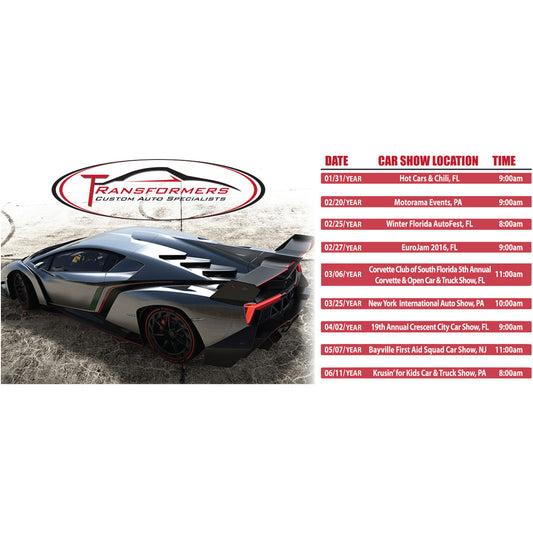 Custom logo Schedule Magnet - Large