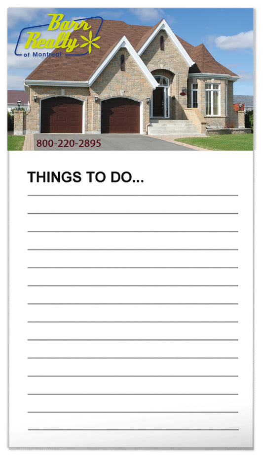 Business Card Magnet with 50-Sheet Notepad
