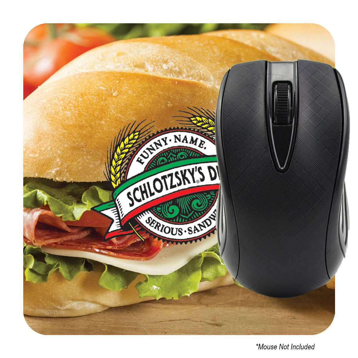 Custom logo Computer Mouse Pad - Dye Sublimated - 6"