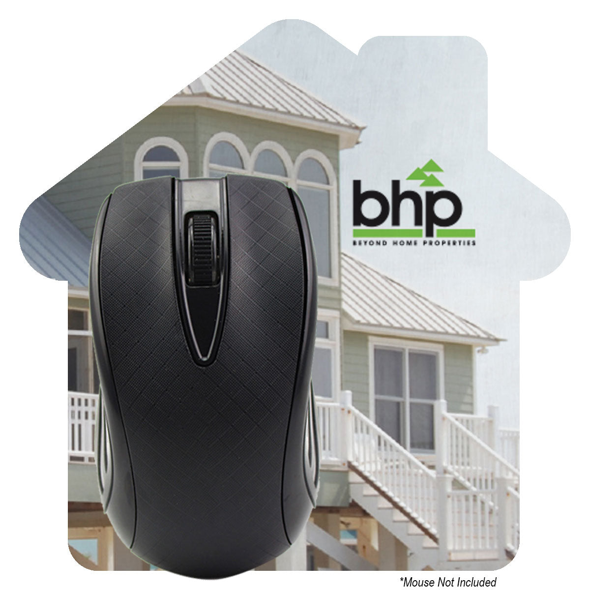 Custom logo House Shaped Dye Sublimated Computer Mouse Pad