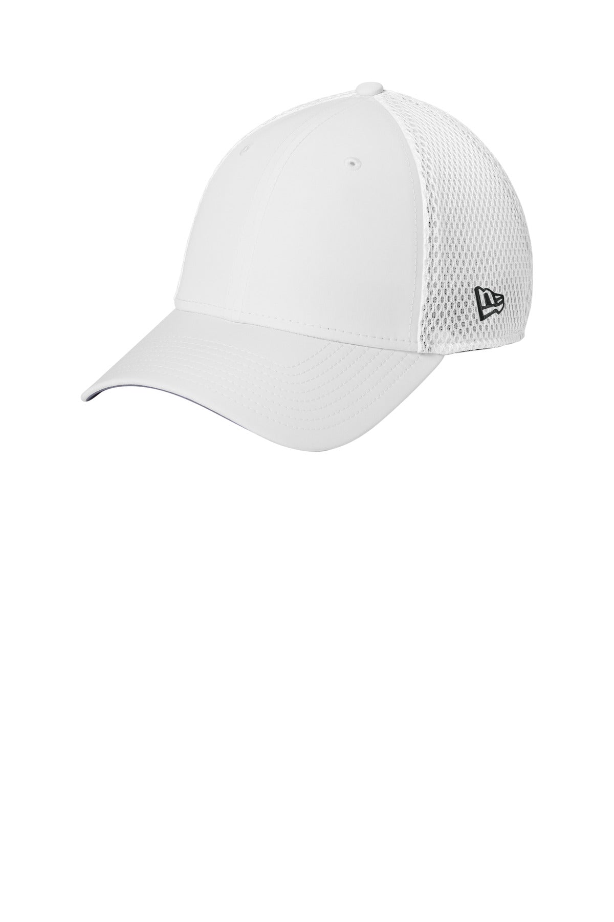 Custom logo New Era® 39THIRTY® Performance Stretch Mesh Cap NE1130 in White
