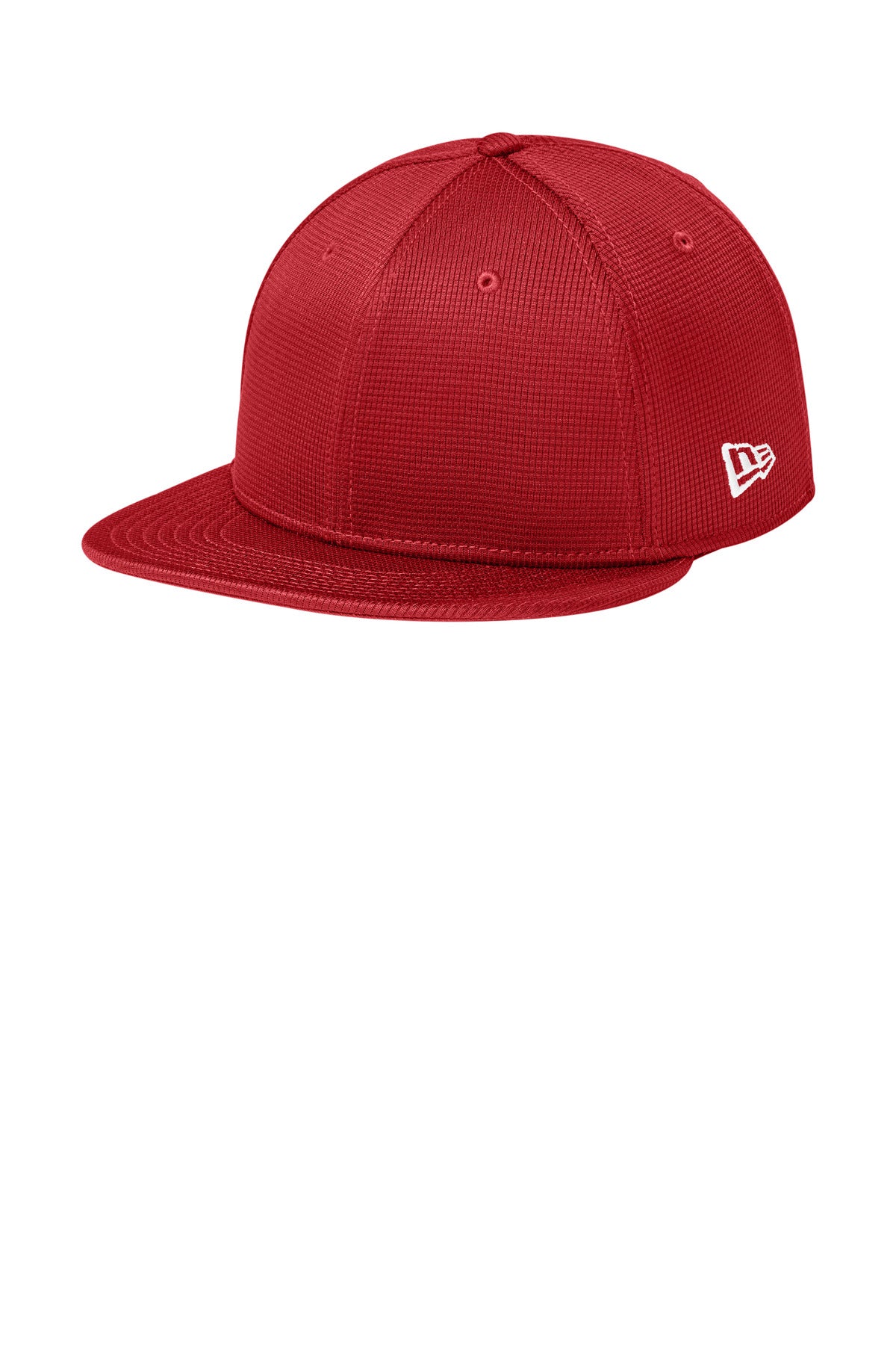 Custom logo New Era® Pivot Flat Bill Snapback Cap NE409 in Flag Scarlet