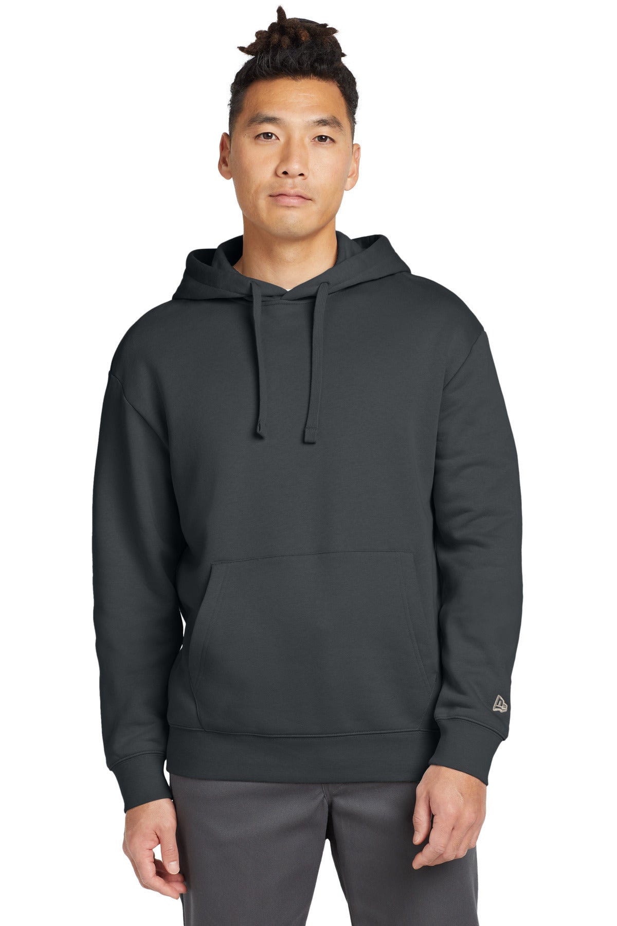 Custom logo New Era® Heritage Fleece Pullover Hoodie NEA525 in Graphite
