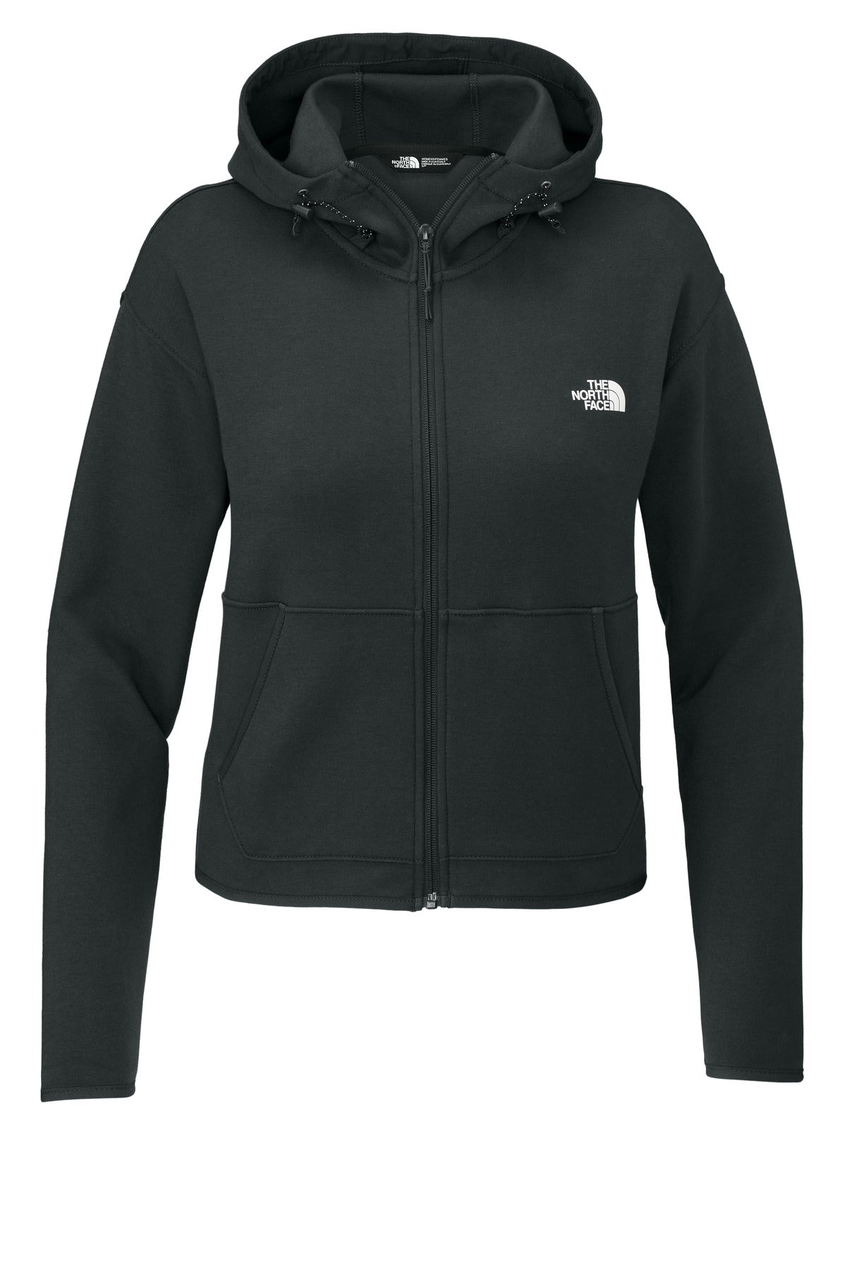 Custom logo The North Face® Women's Double-Knit Full-Zip Hoodie NF0A8BUT in Asphalt Grey