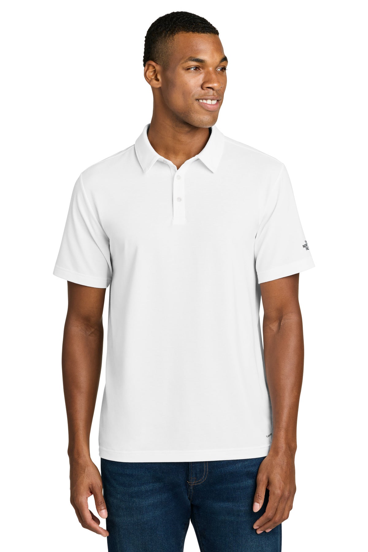 Custom logo The North Face® Canyon Crest Polo NF0A8GE0 in TNF White