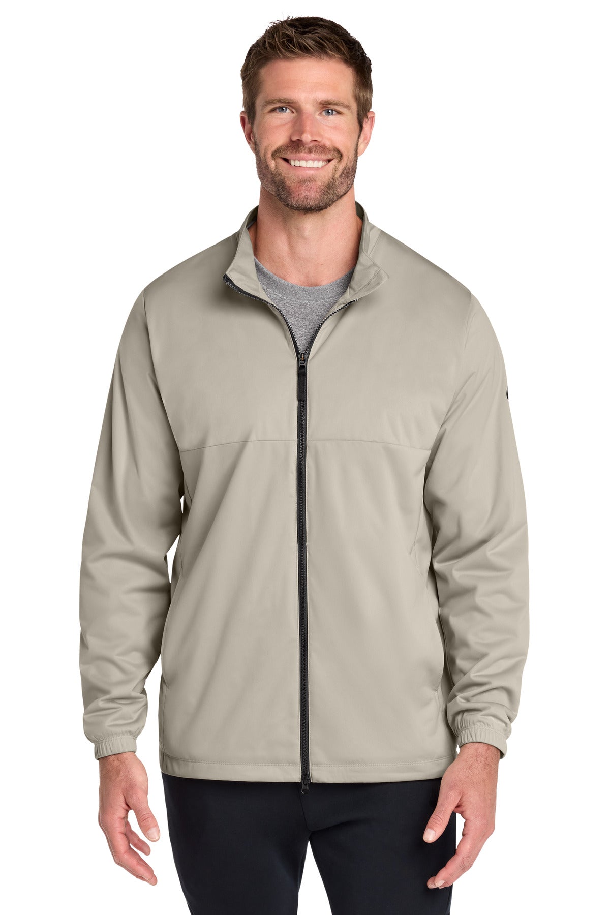 Custom logo Nike Storm-FIT Full-Zip Jacket NKDX6716 in Stone