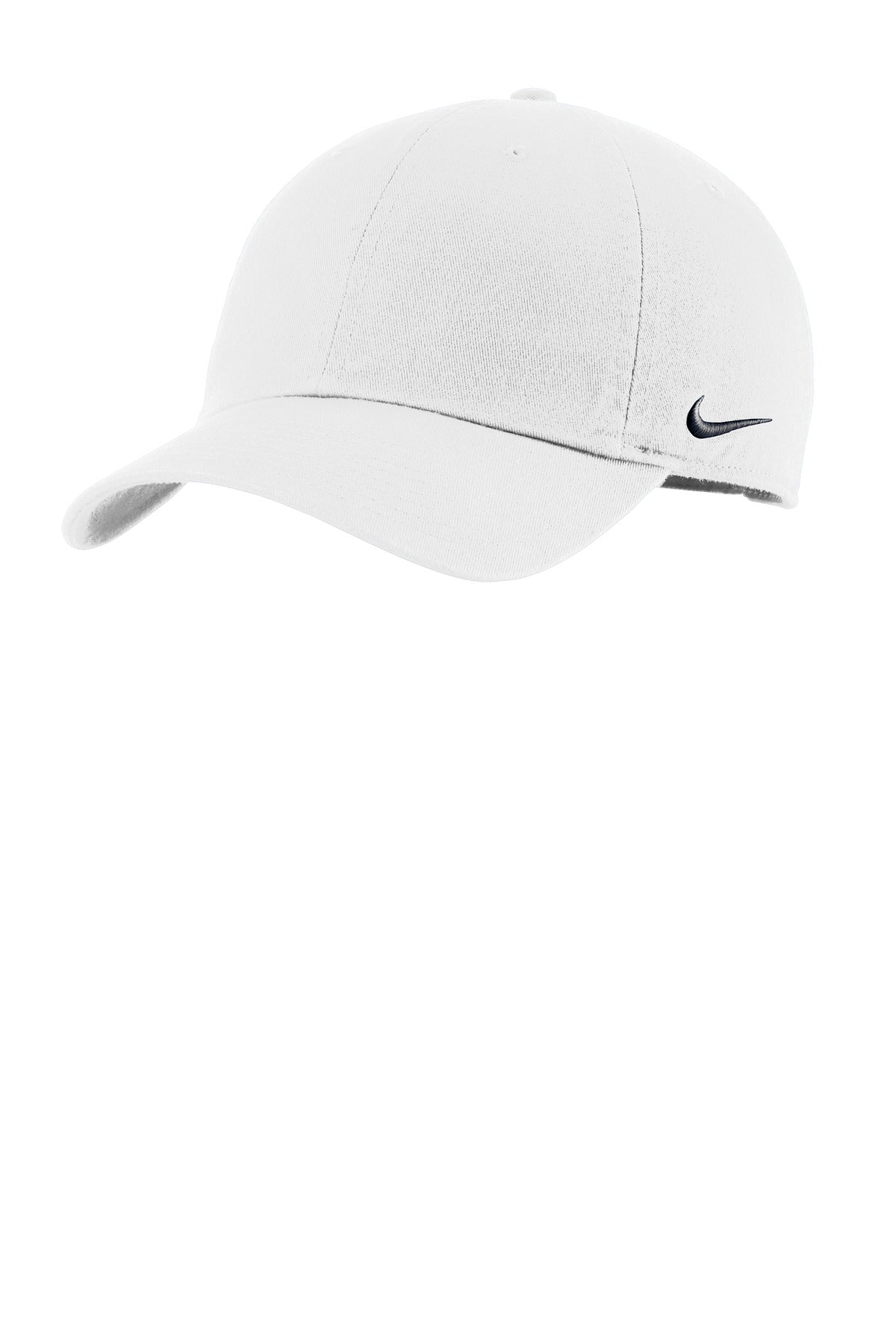 Custom logo Nike Heritage Cotton Twill Cap NKFB5677 in White