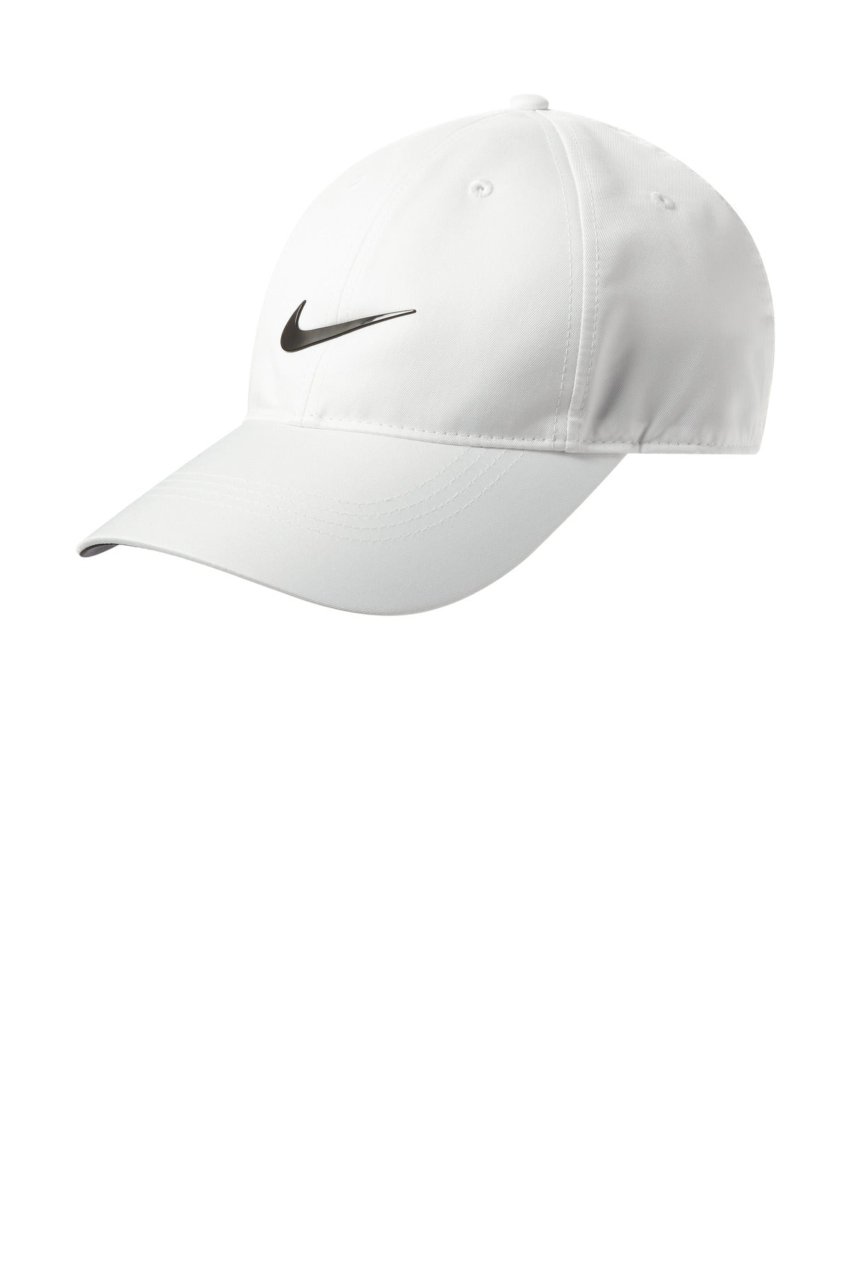 Custom logo Nike Dri-FIT Swoosh Performance Cap NKFB6450 in White