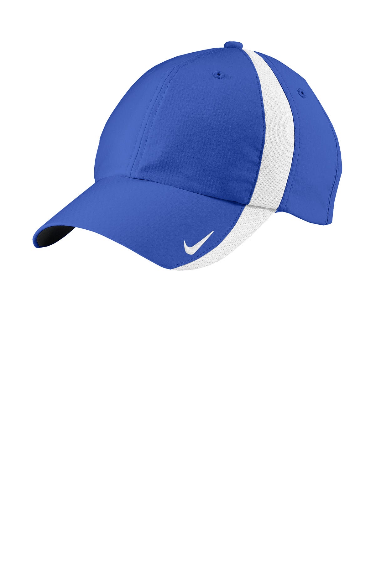 Custom logo Nike Sphere Performance Cap NKFD9709 in Game Royal/ White