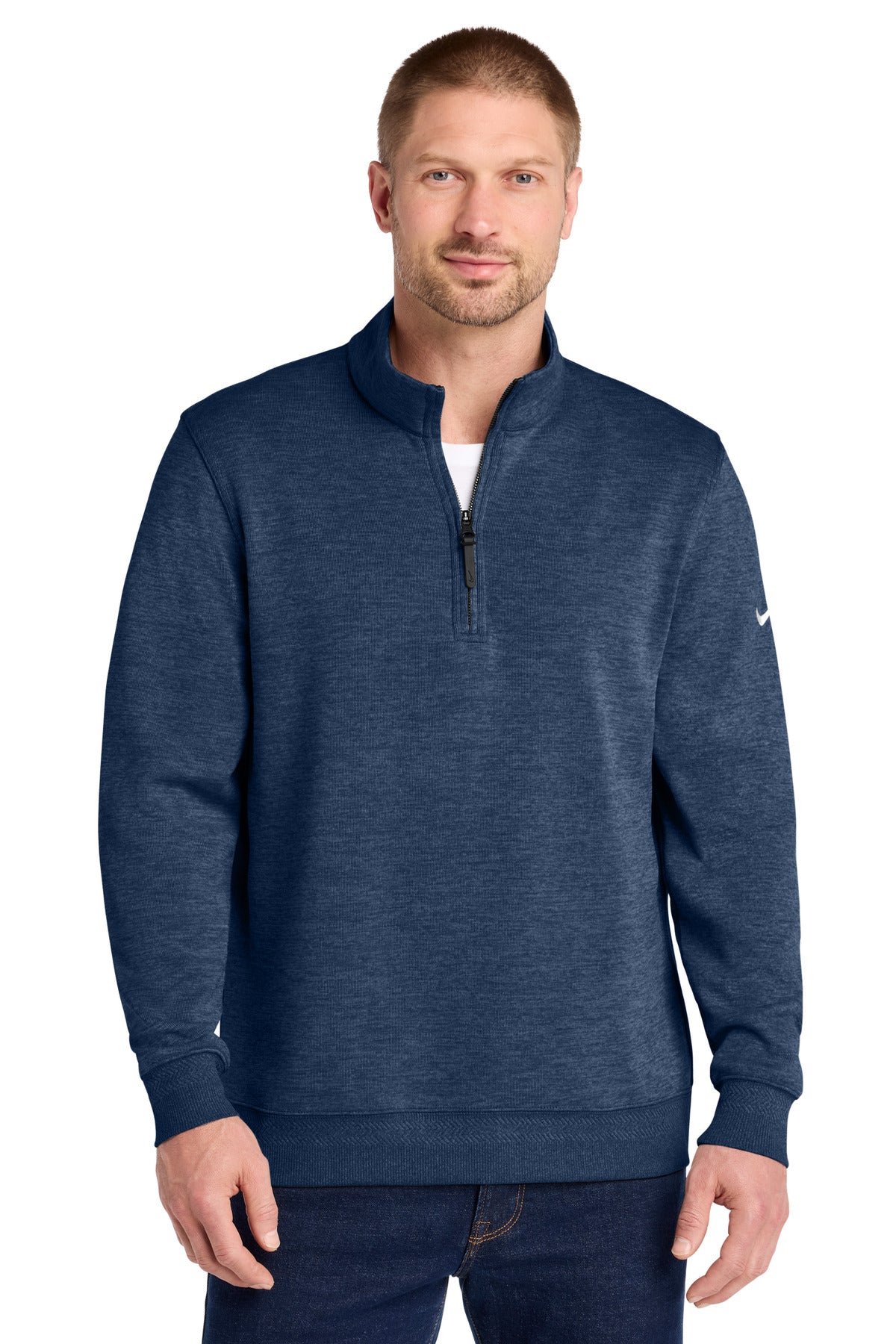 Custom logo Nike Dri-FIT Corporate 1/2-Zip NKFD9892 in Navy