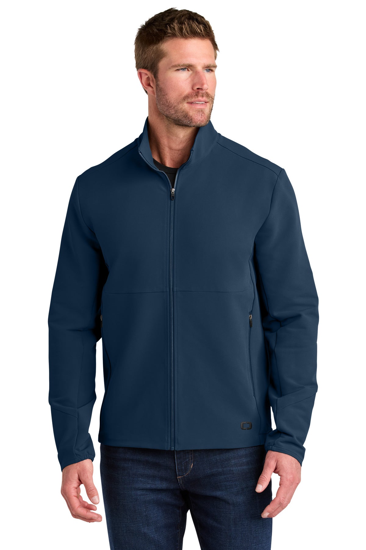 Custom logo OGIO® Kinetic Soft Shell OG740 in River Blue Navy