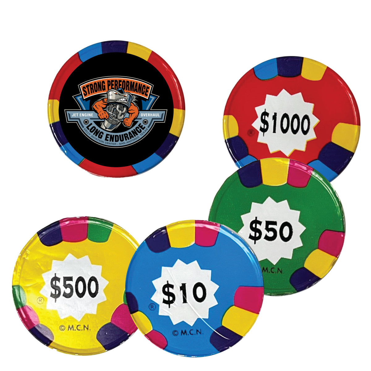 Custom logo Chocolate Poker Chips